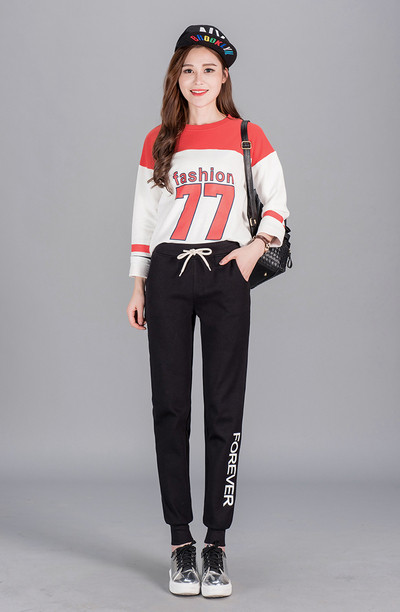 Αθλητικά παντελόνια σε τρία χρώματα με επιγραφή