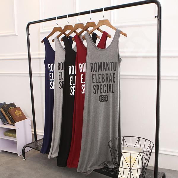 Rochie lungă casual sport-elegant, cu inscripție în diferite culori