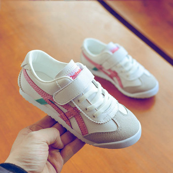 Παιδικά πάνινα παπούτσια για κορίτσια και αγόρια σε διάφορα χρώματα με ζεύξεις και έμπλαστρο Velcro