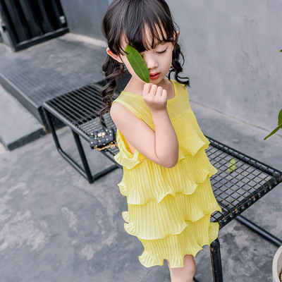 Nyári gyerekruha fodrokkal több színben