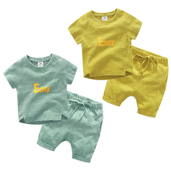 Set copii pentru baieti in doua parti cu inscriptie in doua culori