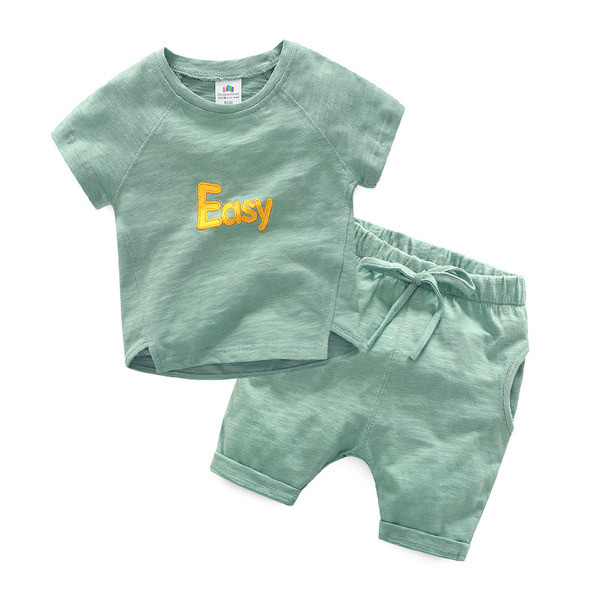 Set copii pentru baieti in doua parti cu inscriptie in doua culori