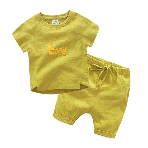 Set copii pentru baieti in doua parti cu inscriptie in doua culori