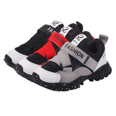 Modern gyermek tornacipő három színben, durva talppal, alkalmas fiúknak és lányoknak