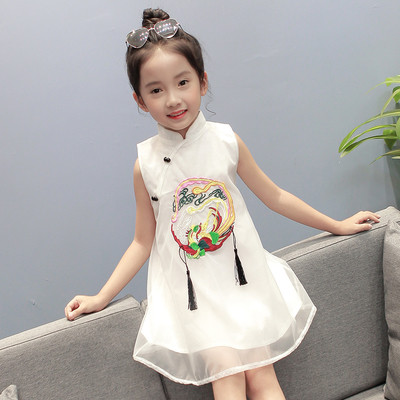 Παιδικό φόρεμα καθημερινής κοπής με έγχρωμη εκτύπωση σε διάφορα χρώματα