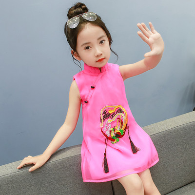 Παιδικό φόρεμα καθημερινής κοπής με έγχρωμη εκτύπωση σε διάφορα χρώματα