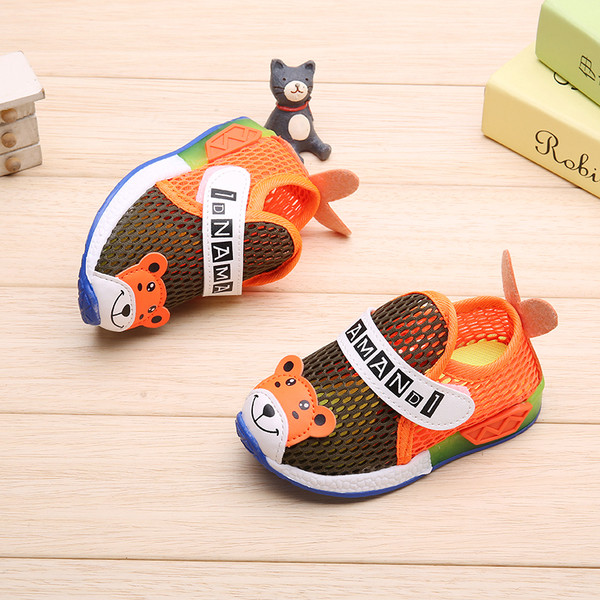 Tenisi de vară din plasă pentru copii cu imprimare 3D în trei culori