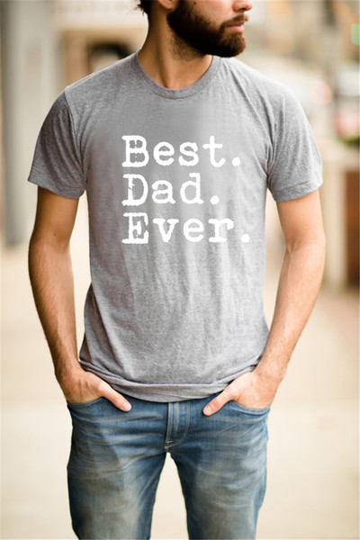 Ανδρικό μπλουζάκι με κοντό μανίκι και επιγραφή - "Best Dad ever"