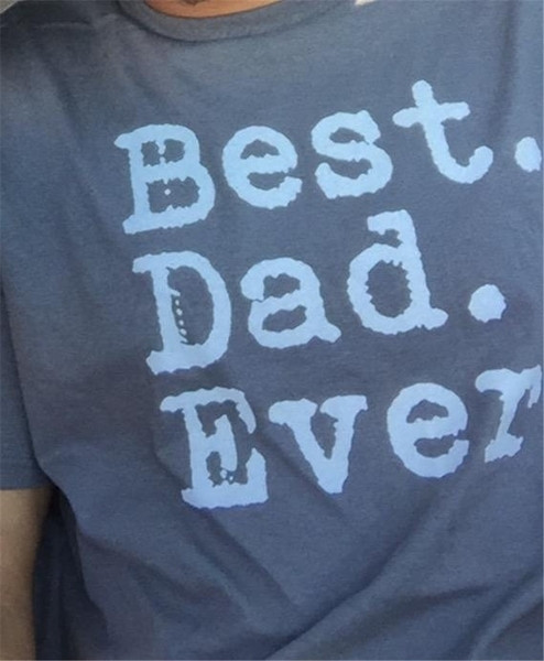 Ανδρικό μπλουζάκι με κοντό μανίκι και επιγραφή - "Best Dad ever"