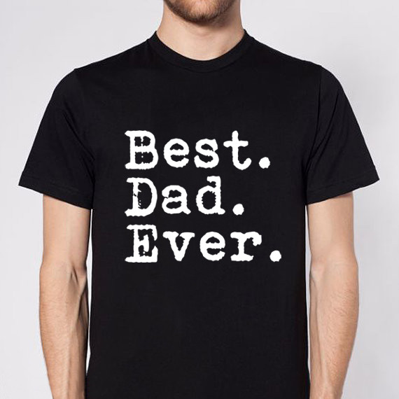 Ανδρικό μπλουζάκι με κοντό μανίκι και επιγραφή - "Best Dad ever"