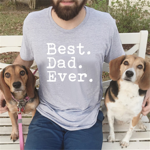Ανδρικό μπλουζάκι με κοντό μανίκι και επιγραφή - "Best Dad ever"