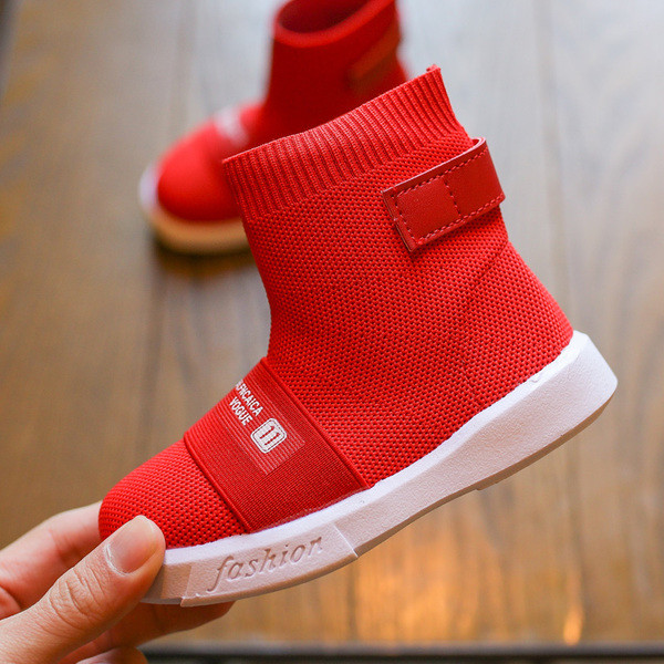 Cizme pentru copii cu talpă plată în două culori pentru fete potrivite pentru uzul zilnic