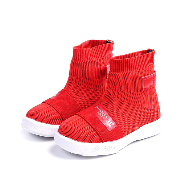 Cizme pentru copii cu talpă plată în două culori pentru fete potrivite pentru uzul zilnic