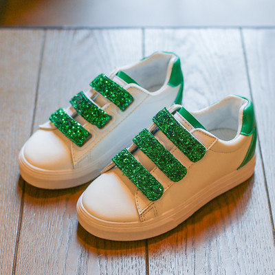 Παιδικά πάνινα παπούτσια για κορίτσια με λουράκια velcro με μπροκάρ σε διάφορα χρώματα