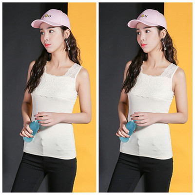 Aranyos női felső csipke díszítéssel friss színekben