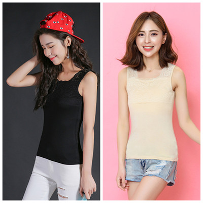 Aranyos női felső csipke díszítéssel friss színekben