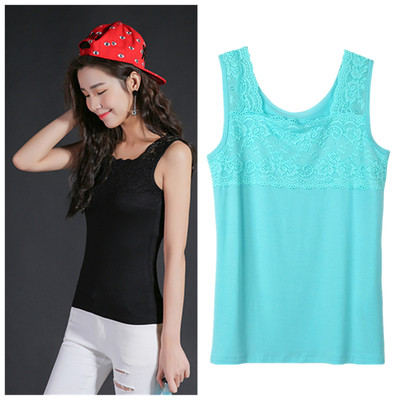 Aranyos női felső csipke díszítéssel friss színekben