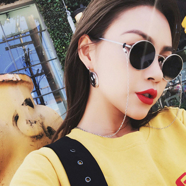 Ρετρό ανδρικά γυαλιά ηλίου με μικρά και στρογγυλά γυαλιά σε τέσσερα χρώματα