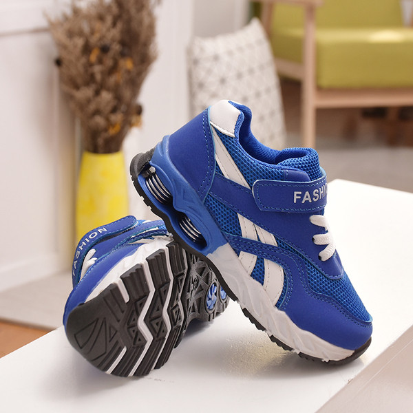 Tenisi casual pentru copii pentru baieti in doua culori cu cravate si velcro