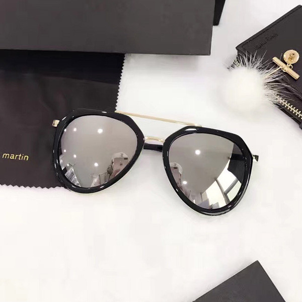 Κομψά γυναικεία γυαλιά ηλίου με λεπτό και πολύχρωμο πλαίσιο σε τρία χρώματα