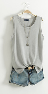 Top din bumbac tăiat zilnic, în mai multe culori