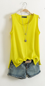 Top din bumbac tăiat zilnic, în mai multe culori