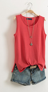 Top din bumbac tăiat zilnic, în mai multe culori