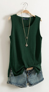 Top din bumbac tăiat zilnic, în mai multe culori