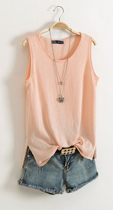 Top din bumbac tăiat zilnic, în mai multe culori