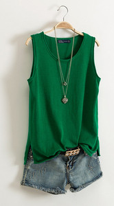 Top din bumbac tăiat zilnic, în mai multe culori