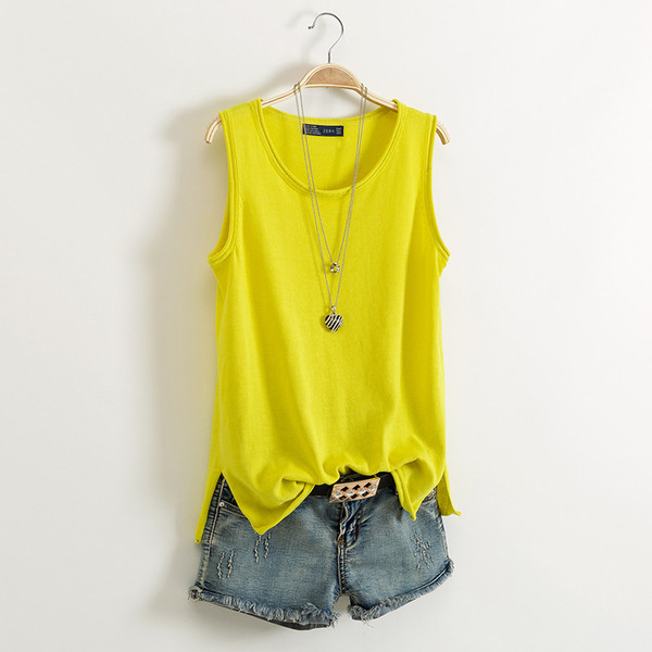 Top din bumbac tăiat zilnic, în mai multe culori