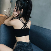 Γυναικείες μπλούζες με διπλό σταυρωτό λουράκι στην πλάτη σε δύο χρώματα