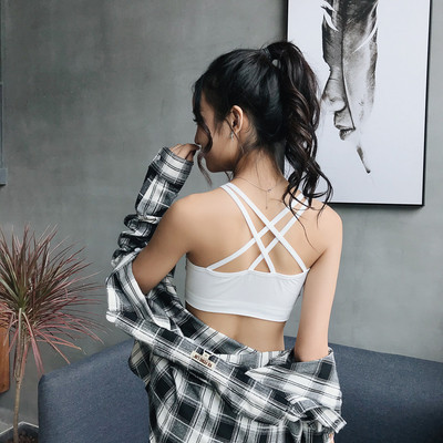 Γυναικείες μπλούζες με διπλό σταυρωτό λουράκι στην πλάτη σε δύο χρώματα