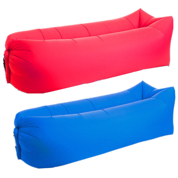 Надуваем пуф в няколко цвята - подходящ за излети, къмпинги и плаж