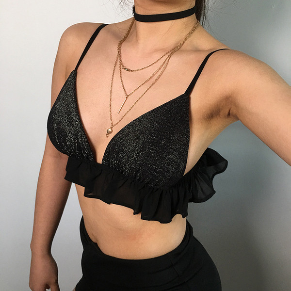 Bustieră de damă de actualitate cu model strălucitor