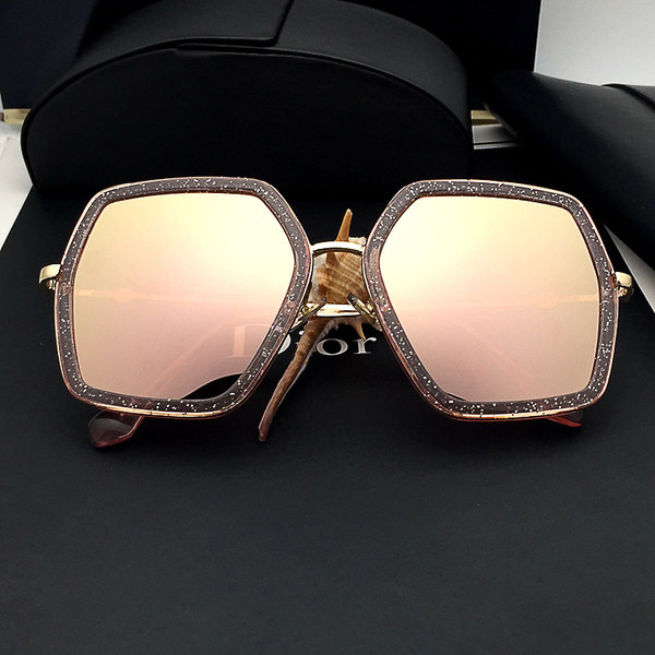 Stílusos női sokszögű szemüveg több színben