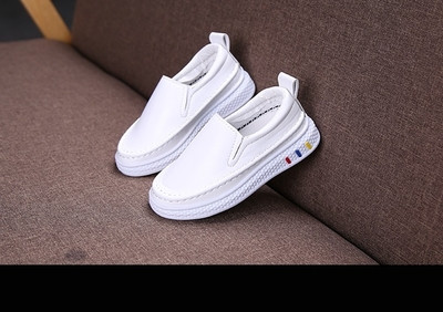 Tenisi pentru copii eleganti pentru fete din piele ecologica in trei culori cu cusatura exterioara