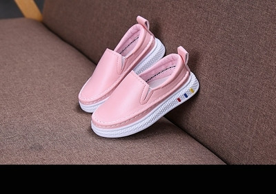 Tenisi pentru copii eleganti pentru fete din piele ecologica in trei culori cu cusatura exterioara