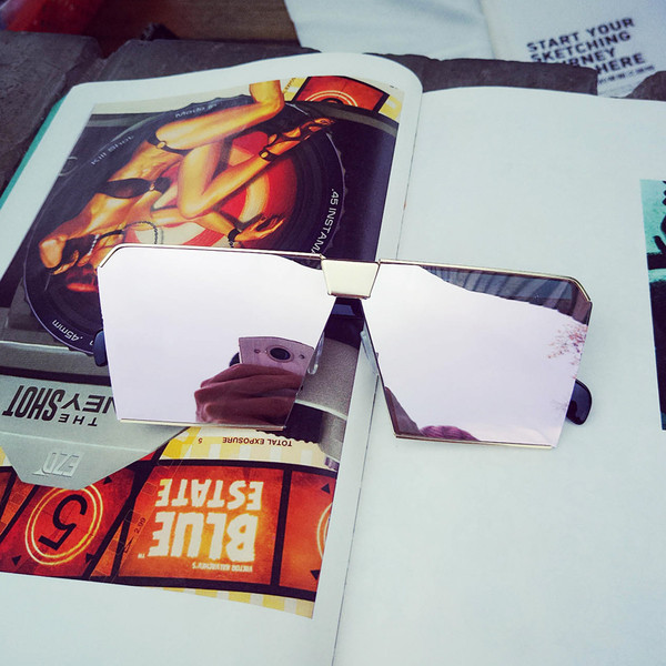 Ochelari de soare de damă non-standard în mai multe culori