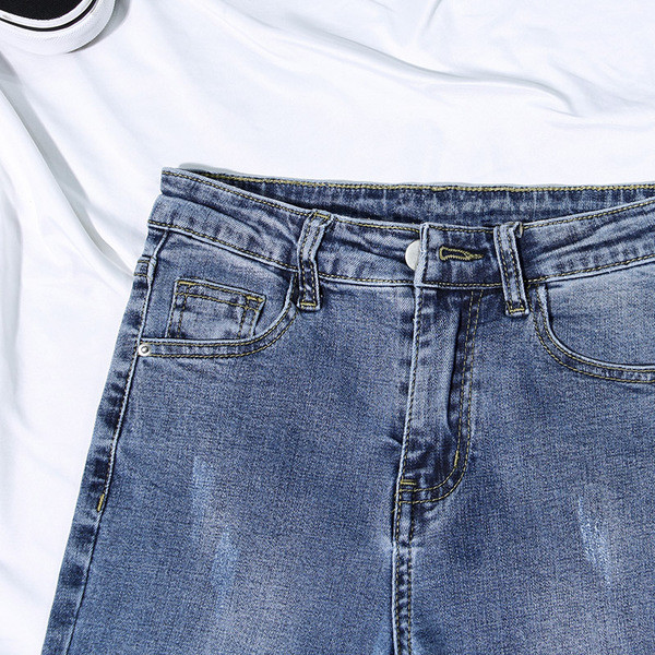 Blugi casual dama model slim - rupti, in doua culori