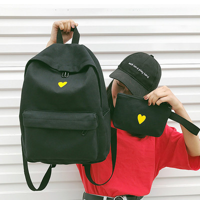 Rucsac de dama cu portofel cu mini aplicatie in mai multe culori