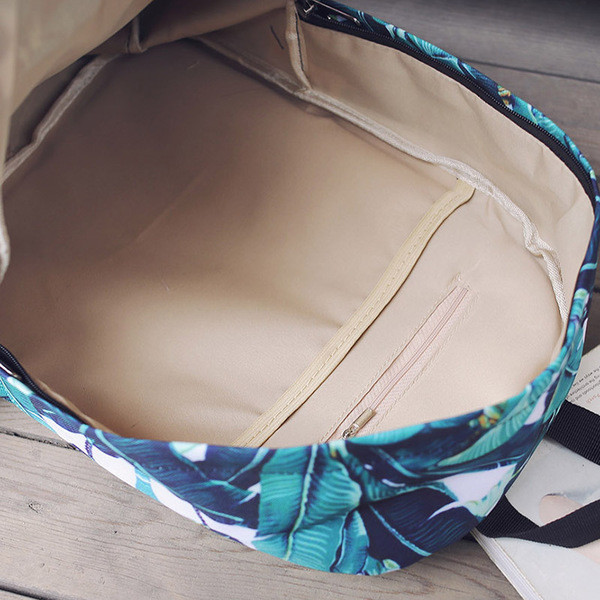 Γυναικείο σακίδιο με εξωτερική τσέπη 