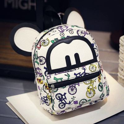 Rucsac mic colorat pentru femei cu imprimare 3D