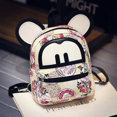 Rucsac mic colorat pentru femei cu imprimare 3D