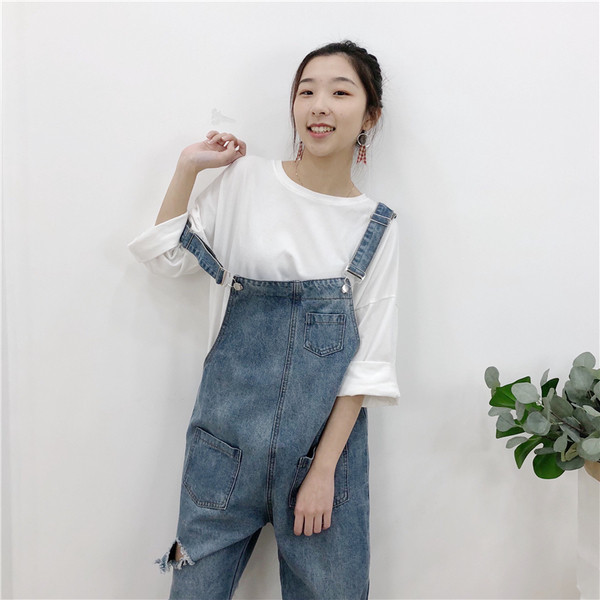 Salopetă casual de damă ruptă