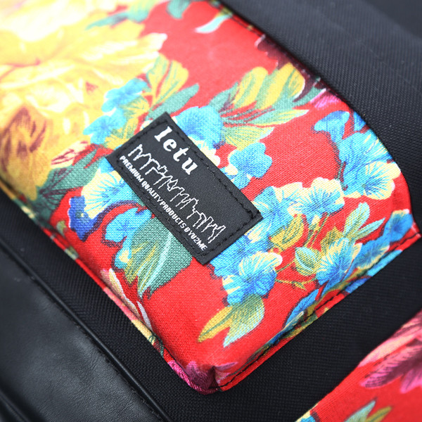 Rucsac zilnic de damă cu bretele duble și imprimeu color