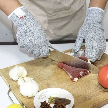 Противорежещи ръкавици , защитяващи пръстите от груби порязвания - подходящи както за работа така и за готвене