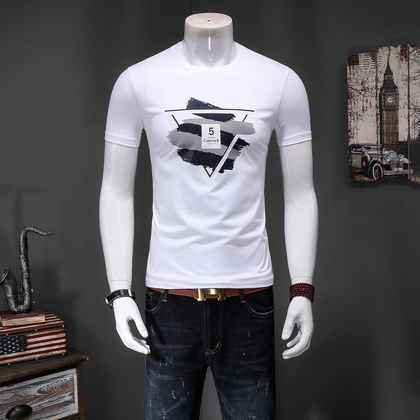 Tricou bărbătesc din bumbac pentru vară - diferite modele