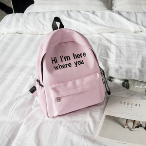 Rucsac de dama in diferite culori cu broderie si inscriptionare