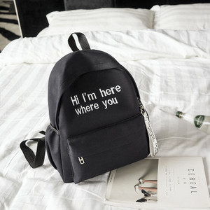 Rucsac de dama in diferite culori cu broderie si inscriptionare